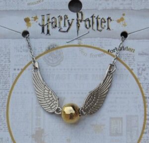 Collar - harry potter - snitch dorada