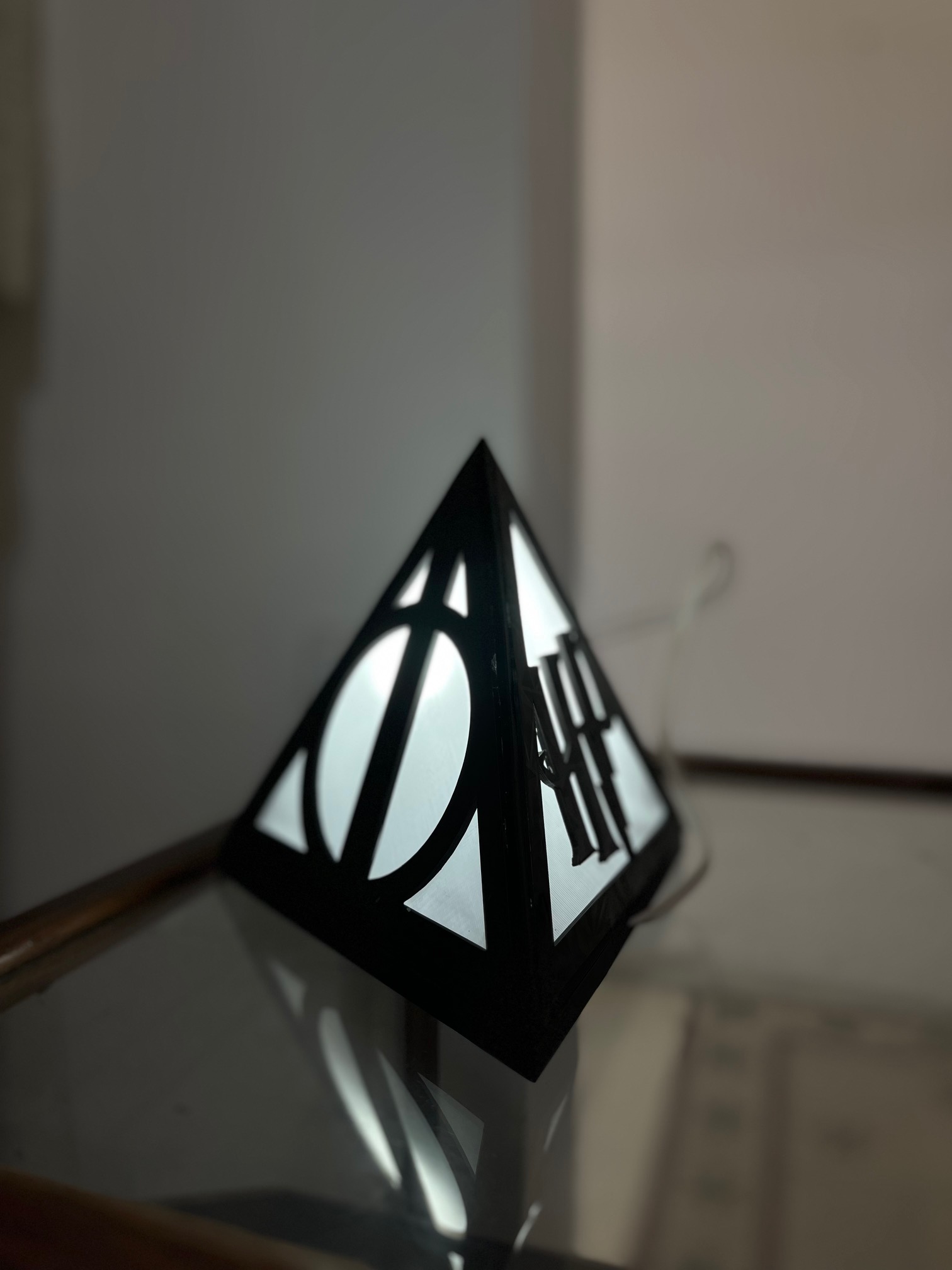 Lampara 3d de La Reliquias de la Muerte doble edición